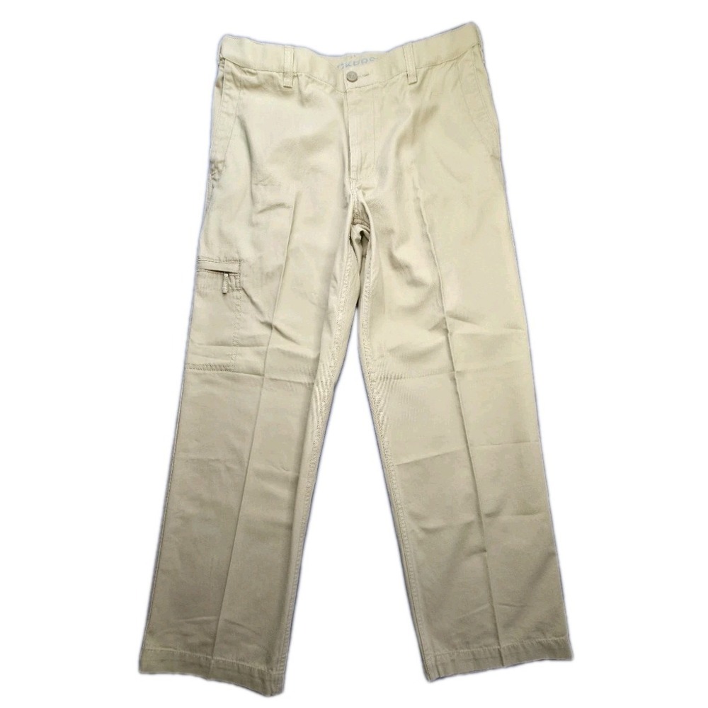 Dockers D3 Classic Fit Cargo Khaki Pants Men's 34x30 Tan 100% Cotton Straight